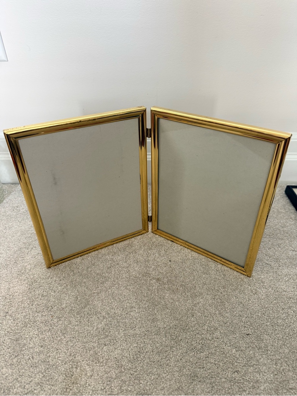 Brass Double Hinged Picture Frame - Home Accents